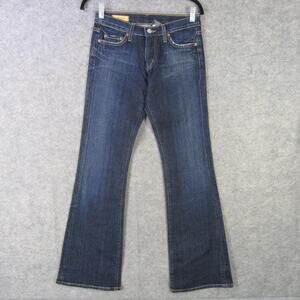 Red Engine Jeans Womens 26 Blue Bootcut Made in USA Flare Leg Stretch Denim